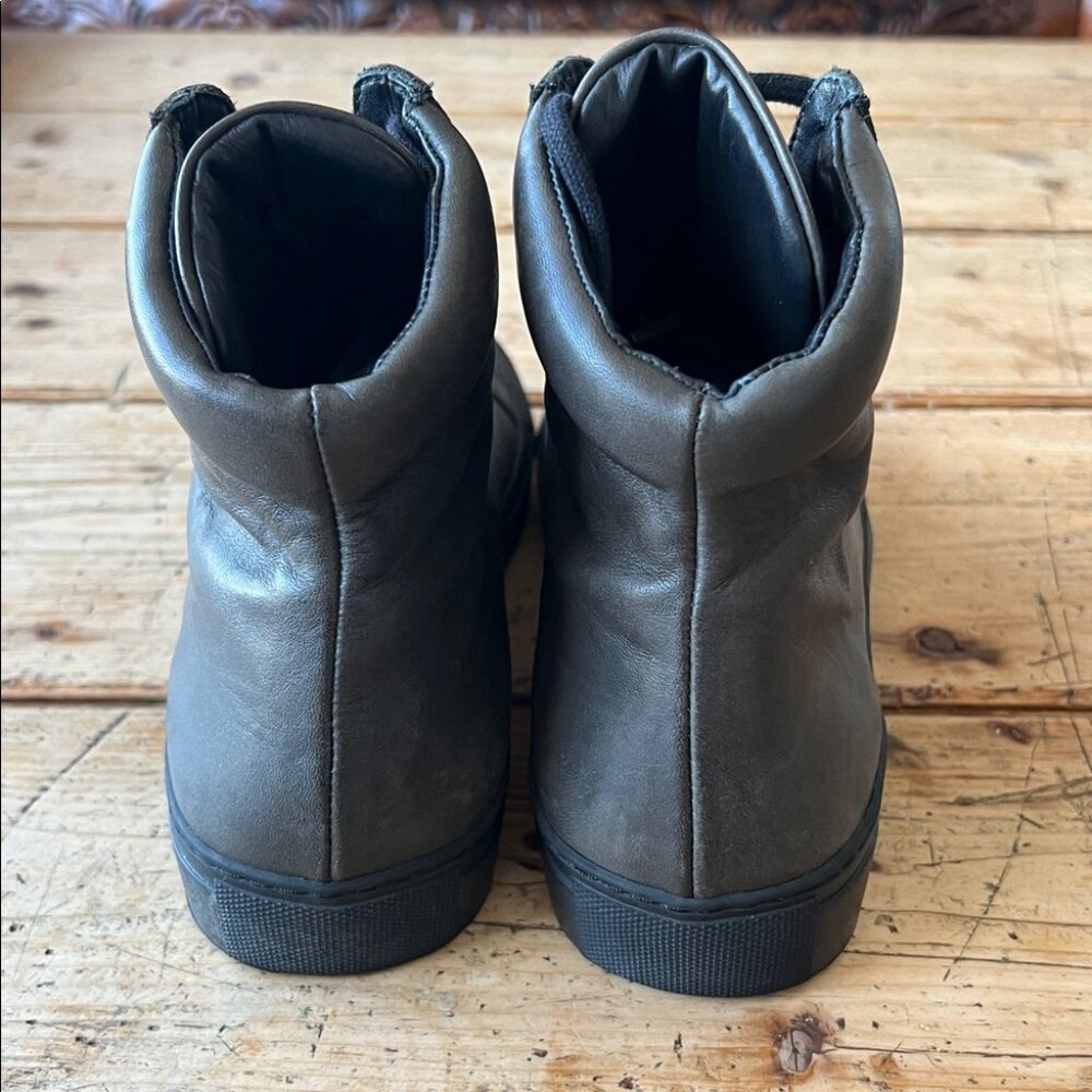 The Last Conspiracy, Olive Green High-Top Sneakers - Picture 4 of 10